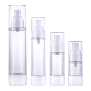 Clear AS Airless Bottle Matrix with Spray & Lotion Pump (5ml-100ml)