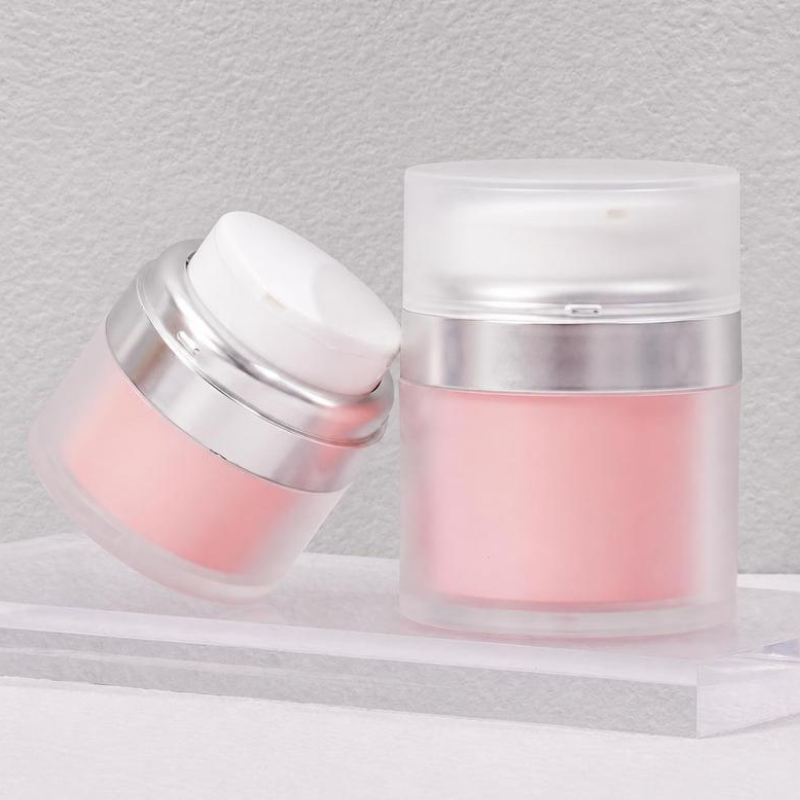 Luxury Refillable Acrylic Cream Jar, 15g 30g 50g Double-Layer Replaceable Airless Cosmetic Jar Packaging - Image 2