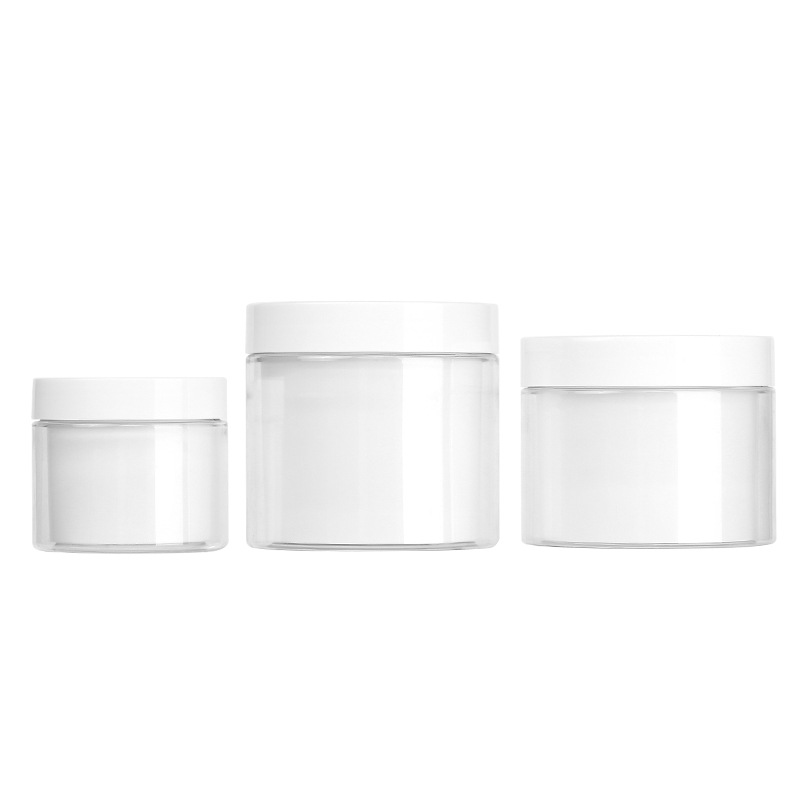 Double-Wall Wide-Mouth Cosmetic Cream Jar with Removable Inner Pod, 100g 200g 300g Refillable Jar
