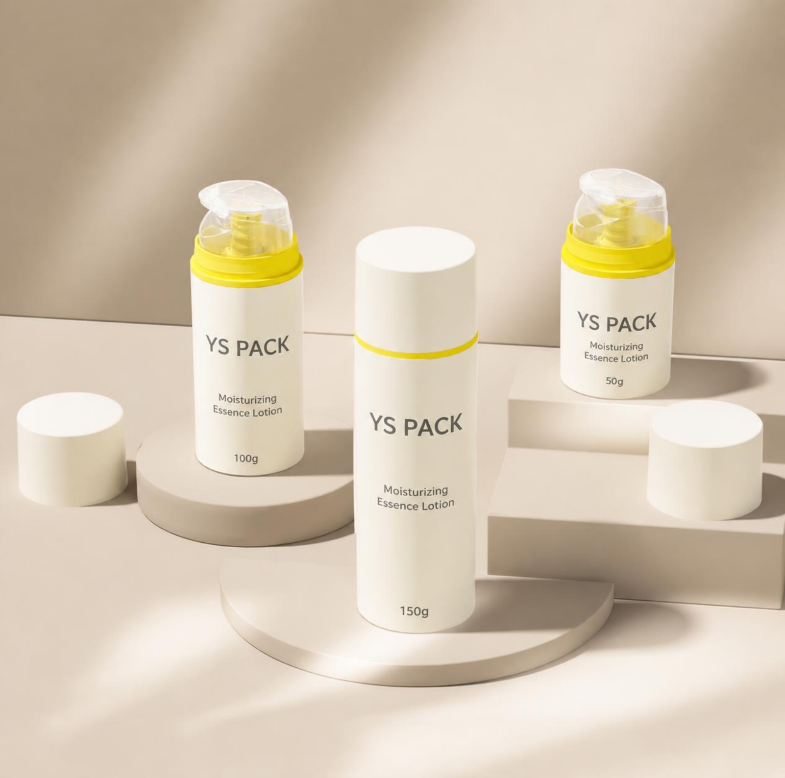 50g 100g 150g mono-material PP airless bottles for eco-friendly skincare