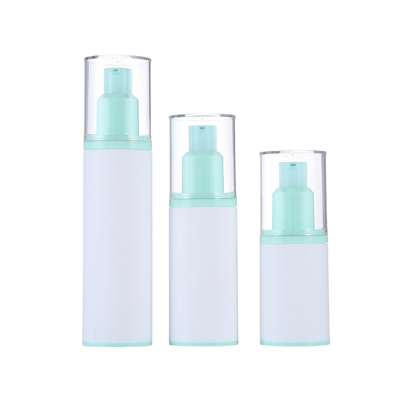 30ml 50ml 80ml single-wall straight-round vacuum airless lotion bottle for skincare